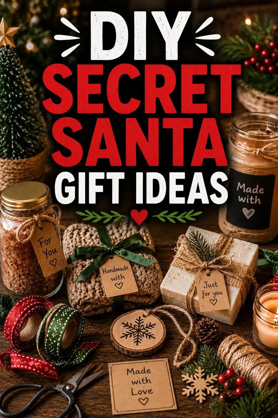 Handmade Secret Santa Gifts: 30 DIY Ideas They'll Treasure