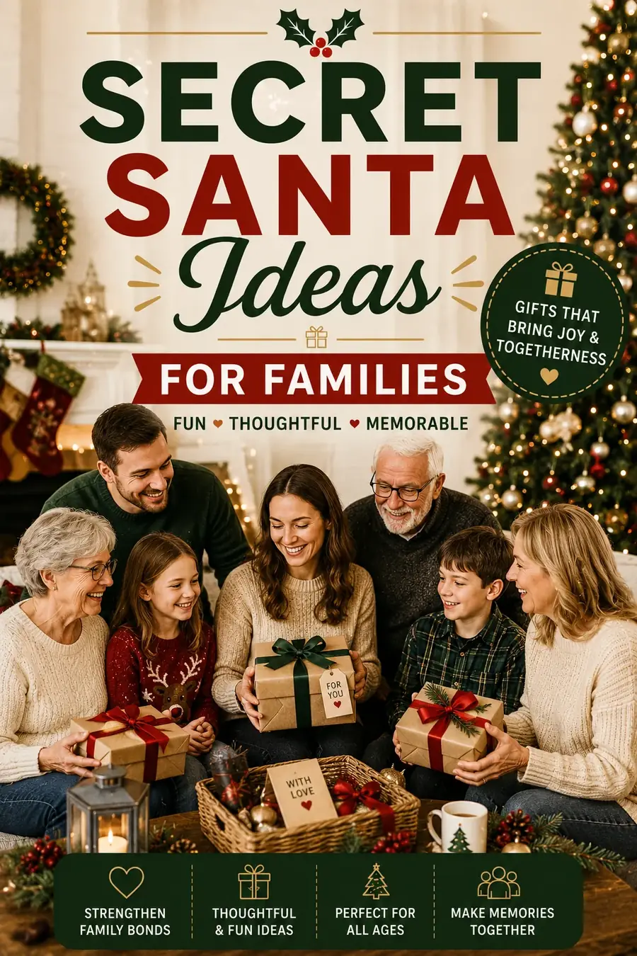 Secret Santa Gifts for Families: 30 Ideas Everyone Enjoys