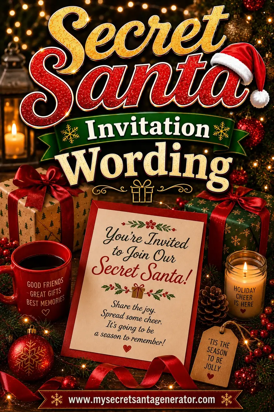 Secret Santa Invitation Wording: How to Invite Your Group