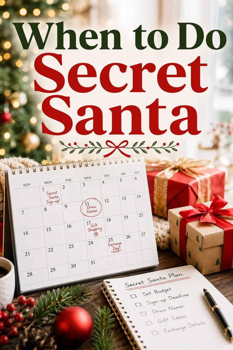 When to Do Secret Santa: Timing & Draw Schedule